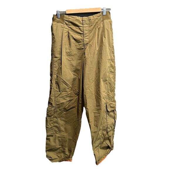 Free People Movement Green Women's Cargo Pants Size Large - Picture 1 of 5